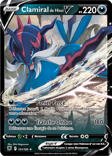 Carte pokémon clamiral - carte, de
