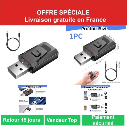 Adaptateur bluetooth usb 0 - adaptateur, 5.0