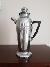 Chrome Coffee pot /Chrome Plaqué Cafetière,  Bakélite Art déco Vintage
