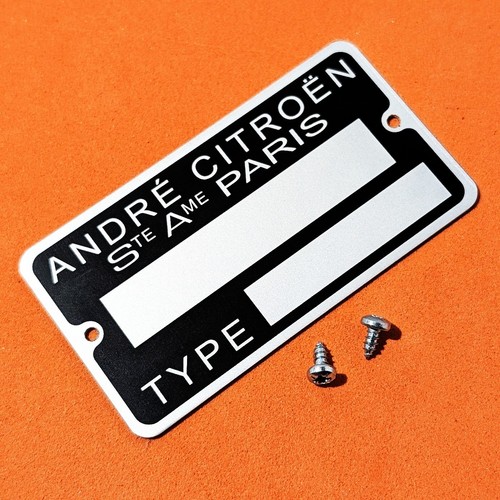 Plaque constructeur citroën - plaque,