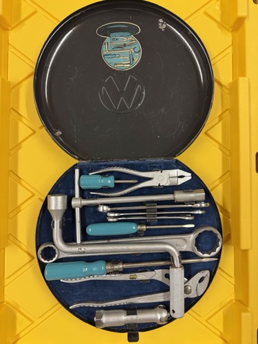 Hazet round metal toolkit - metal, box