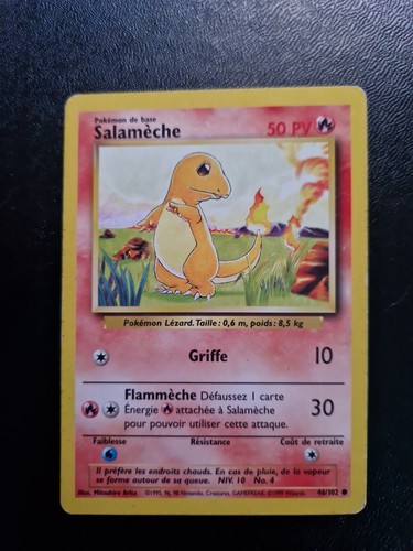 Carte pokemon salamèche - carte,