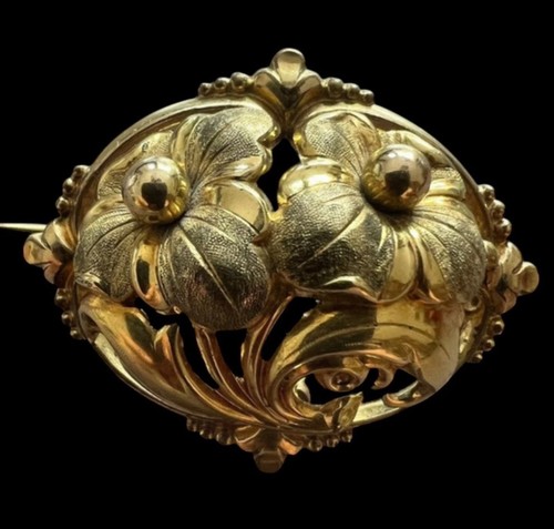 Antique broche florale vintage