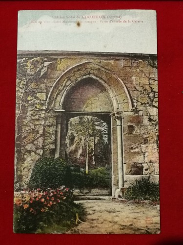 Cpa lucheux chateau - cpa, 80