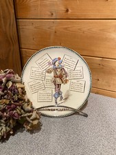 Ancienne assiette parlante "