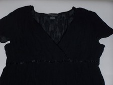  BLACK SHEER SHORT SLEEVE LACE