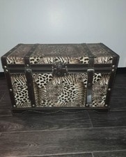 malle coffre décoration léopard Afrique