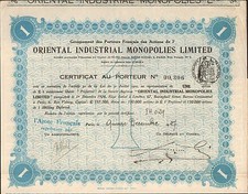 Titre 1 action: ORIENTAL