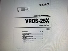 Teac Vrds-25x Service Manual