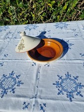 Plat à Tajine en Faïence "Asma" 27cm Terracotta