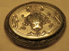 POUDRIER ancien avec MIROIR