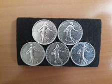 Lot pièces francs semeuse - 5,