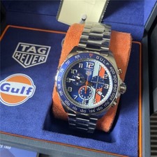 TAGheuer Formula 1 QUARTZ CHRONOGRAPH 43 Mens Steel band CAZ101AT. BA0842 GULF 