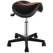 VEVOR Tabouret de Bureau Tabouret à Roulettes Selle de Cheval Hauteur Réglable
