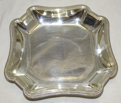 Joli plat argent massif - argent,