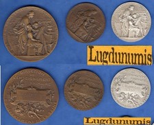 Médaille lot de 3 La ville De