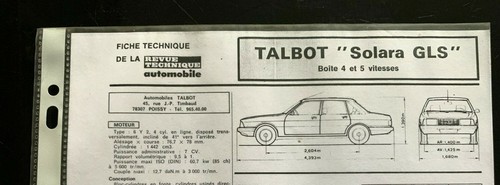 Fiche technique a - 8)fiche, (rta)