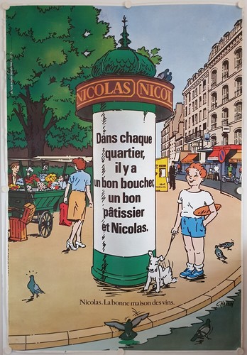 Affiche vin nicolas chaque - affiche,