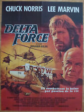 DELTA FORCE Chuck Norris Lee Marvin 1986 Affiche Originale 120x160 Movie Poster
