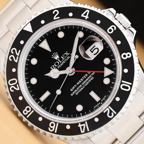 2002 rolex mens gmt master - gmt,