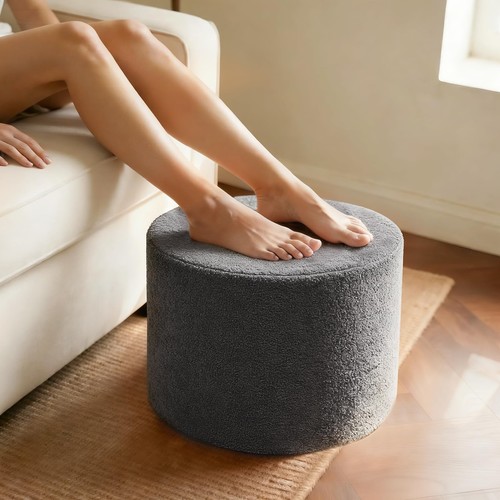 Round boucle pouf - round,
