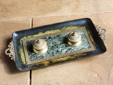 Encrier Empire Bronze Et