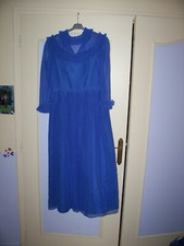 Robe longue bleue style