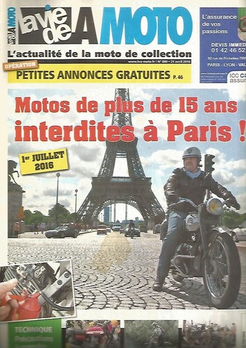 Vie moto n 880 - de, la