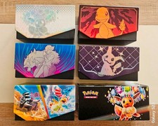 Lot de 6 boites Pokémon vides pour cartes en très bon état