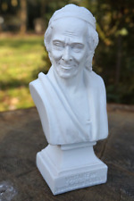 RE0524 BUSTE  FIGURINE SCULPTURE   REPRODUCTION VOLTAIRE PAR HOUDON  ECRIVAIN