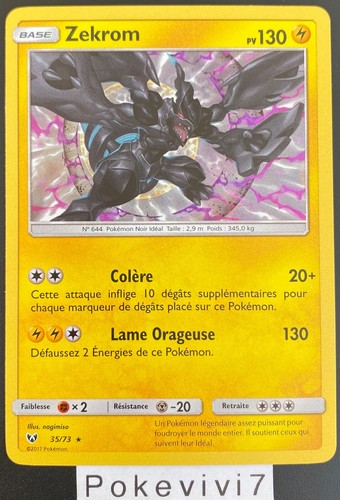 Carte pokemon zekrom 73 - carte,