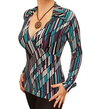 Neuf Bloc Rayure Col V à Col