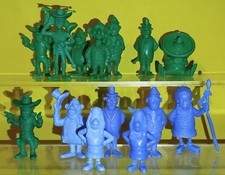  Figurines Monochromes  Lucky Luke Dargaud Omo Bonux Stenval Dunkin