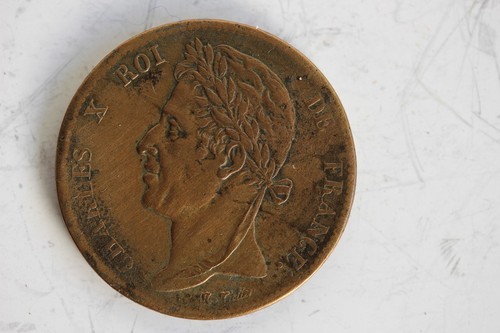 Monnaie centimes charles x - 5,