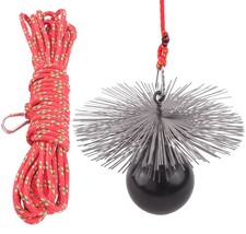 Balai de cheminée balai de cheminée kit de tige de poussée poids de...
