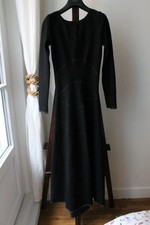 Alaïa robe noire à liserés