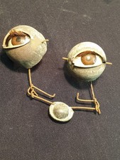 Paire anciens yeux dormeurs - yeux,
