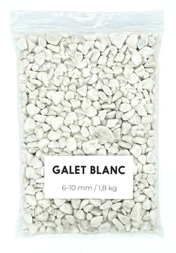 Galet blanc 8kg galets - 1,8kg,