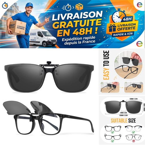 Lunettes soleil clip - lunettes,
