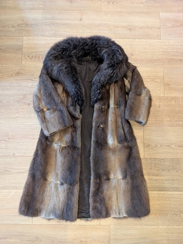 Manteau fourrure véritable - manteau,