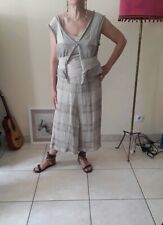 Jupe culotte Pantalon femme CREA CONCEPT en 38 40 100 % lin beige taupe Neuf 