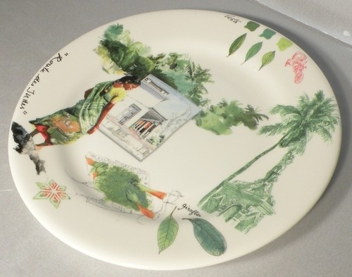 New dessert plate green - new,