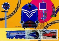 MAXIMAPHILIE / CARTE MAXIMUM PREMIER / TRAIN / LES LEGENDES DU RAIL 2001