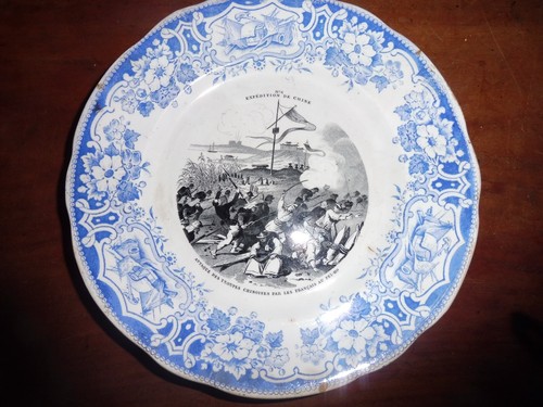 Assiette faïence creil - de,