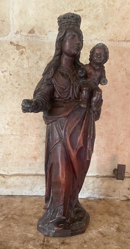 Antique virgin mary child - antique,