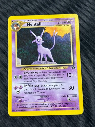Carte pokémon mentali - mentali, 20/75