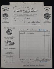 Facture PARIS 1932 SUZOR &