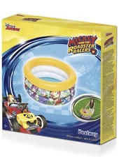 Piscine 3 Anneaux Bébé Mickey Gonflable pour Enfants Pataugeoire Jardin