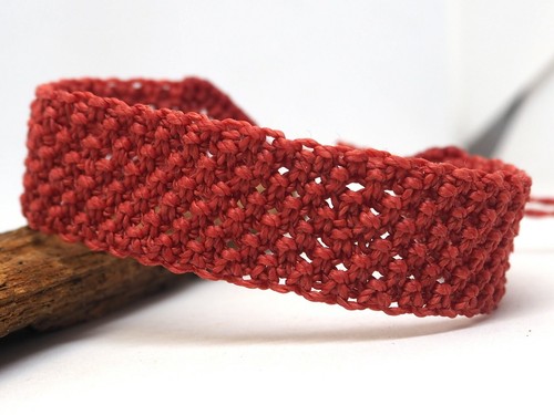 Bracelet rouge fil amulette - fil,