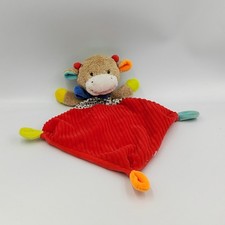 Doudou plat girafe vache beige